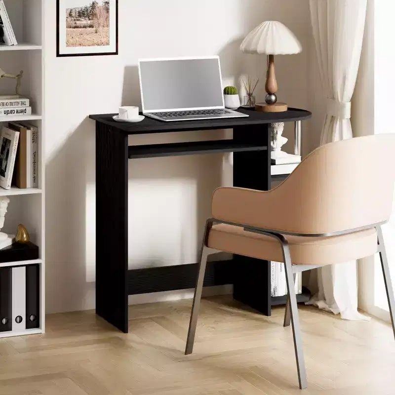 Scrivania per computer larga 15" con vassoio per tastiera e 2 scomparti