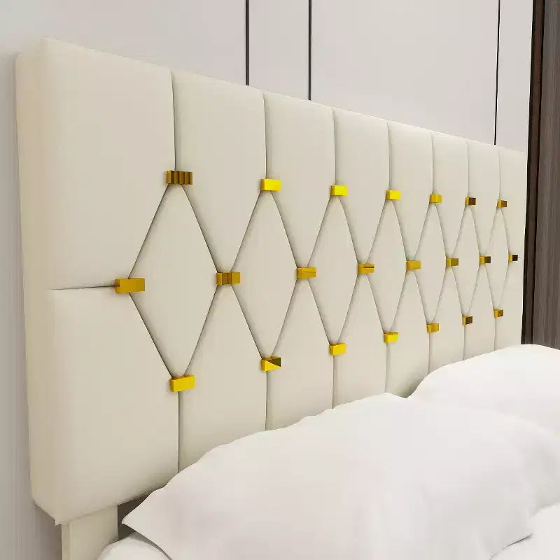 Letto Matrimoniale Moderno in Velluto con Letto Estraibile Singolo e 2 Cassetti Contenitore, Beige