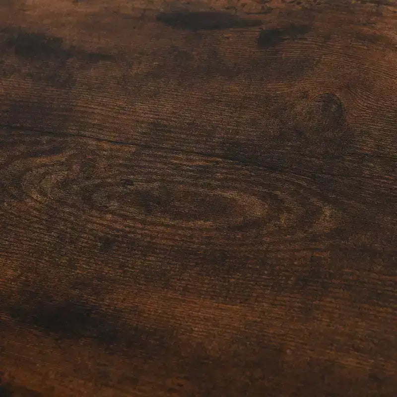 Tavolo Consolle a 3 Ripiani Stile Industriale con Vano Portaoggetti in Metallo e Legno, Design Robusto e Multifunzionale e Piedini Regolabili