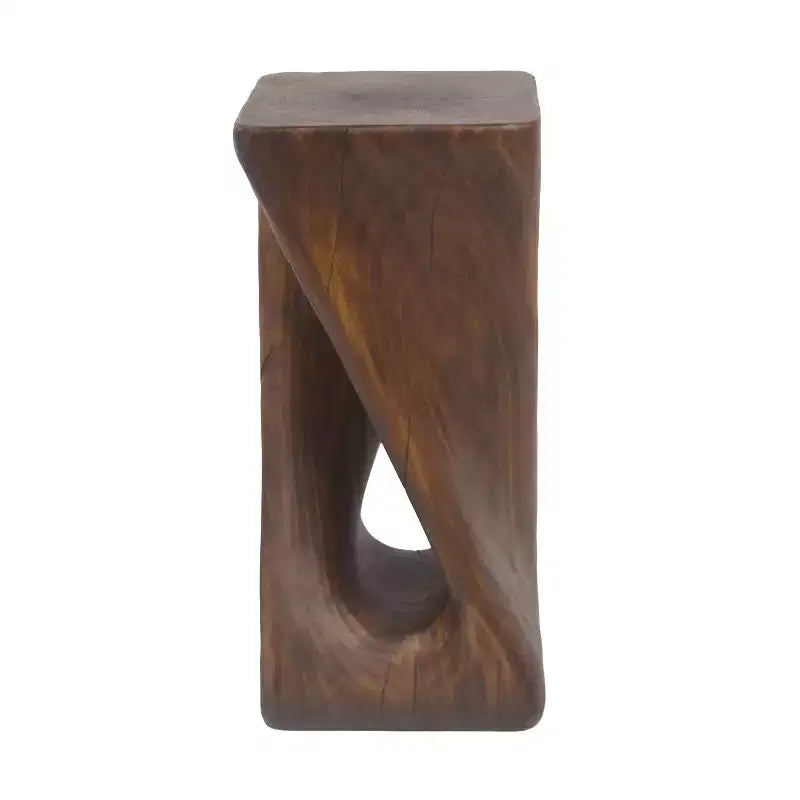 Tavolino con venature artistiche del legno per soggiorno, interni ed esterni, patio