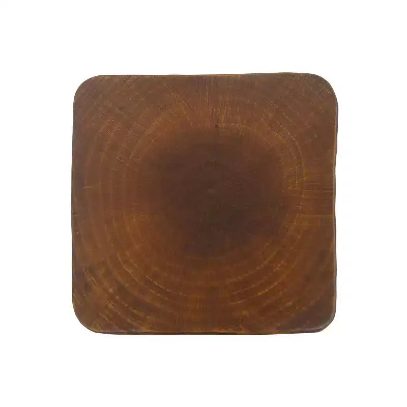 Tavolino con venature artistiche del legno per soggiorno, interni ed esterni, patio