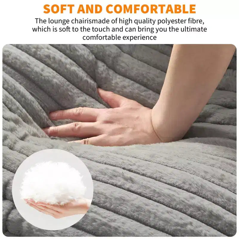 Poltrone a imbragatura, poltrona d'accento moderna di metà secolo, comoda sedia da lettura con imbottitura in schiuma triturata per sale lettura, camere da letto, balconi