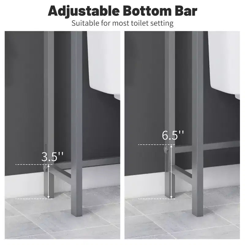 Set di 2 scaffali metallici a 5 ripiani, scaffale in filo metallico resistente con piedini antiscivolo
